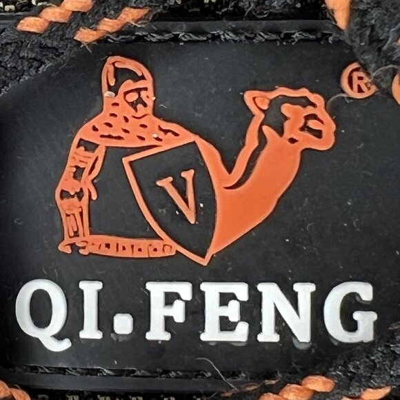 QI.Feng Hiking Burnt Orange Shoes Euro Size 44 Suede-Look Slip-Resistant Sneaker - Picture 9 of 11